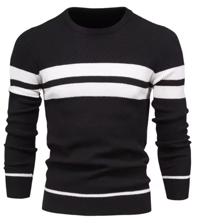 Koelmann | Stylischer Herrenpullover mit Fischgrätenmuster