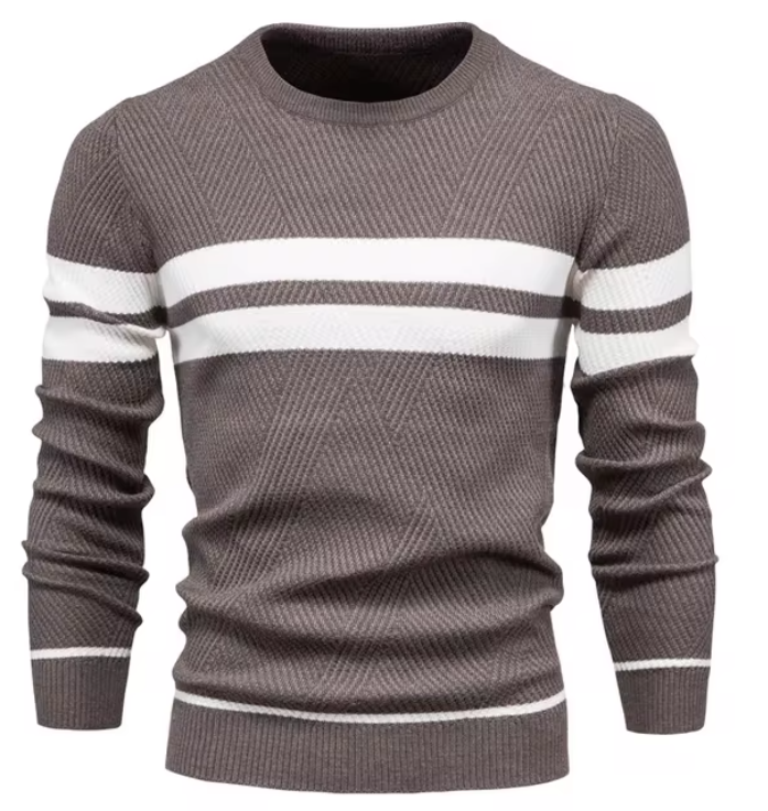 Koelmann | Stylischer Herrenpullover mit Fischgrätenmuster