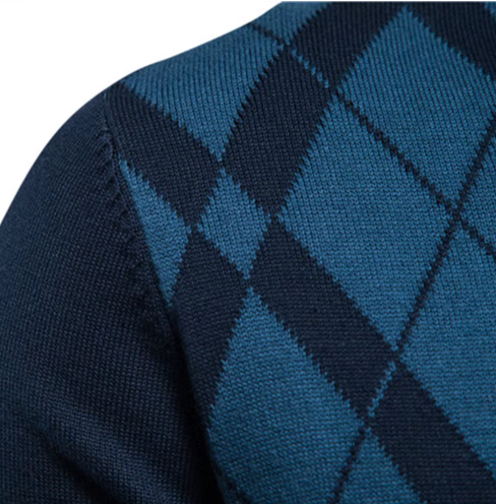 Koelmann | Herren-Pullover mit halbem Reißverschluss 