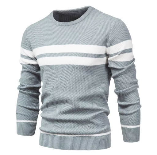 Koelmann | Stylischer Herrenpullover mit Fischgrätenmuster