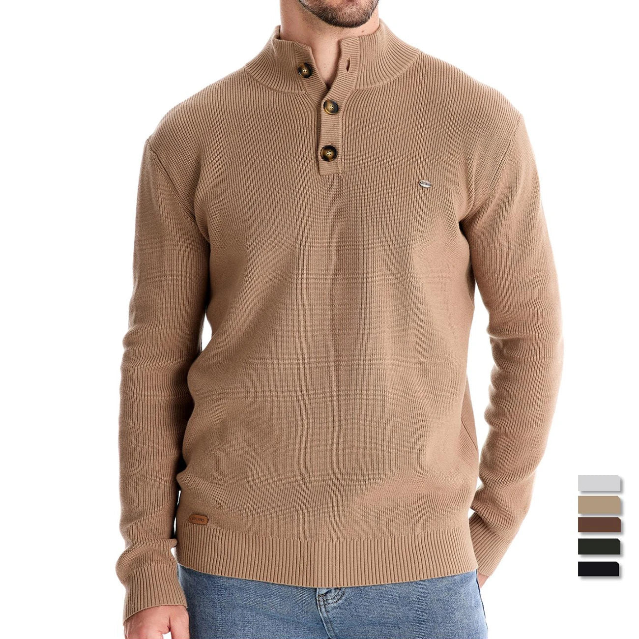 Koelman | Herrenpullover mit Knopfdesign