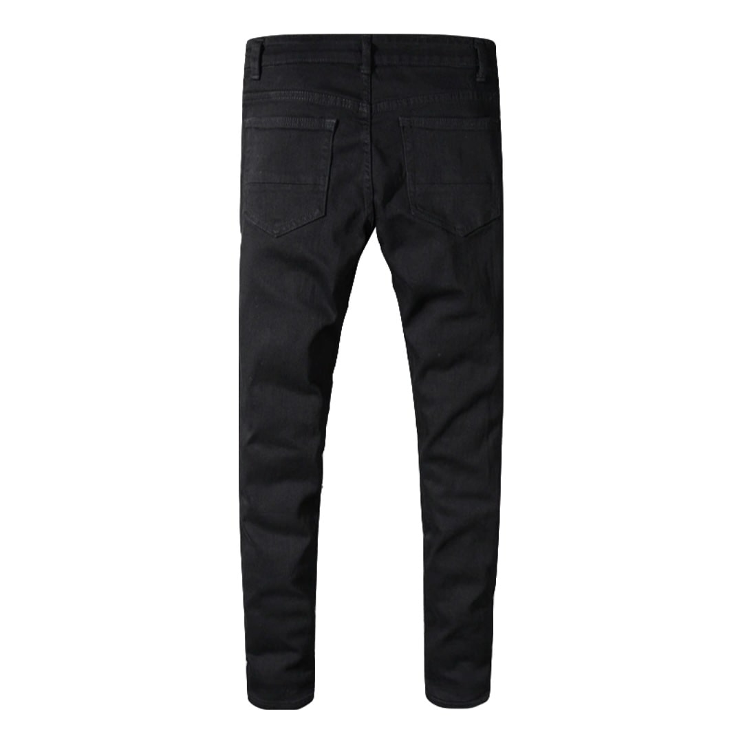Komplett schwarze Jeans