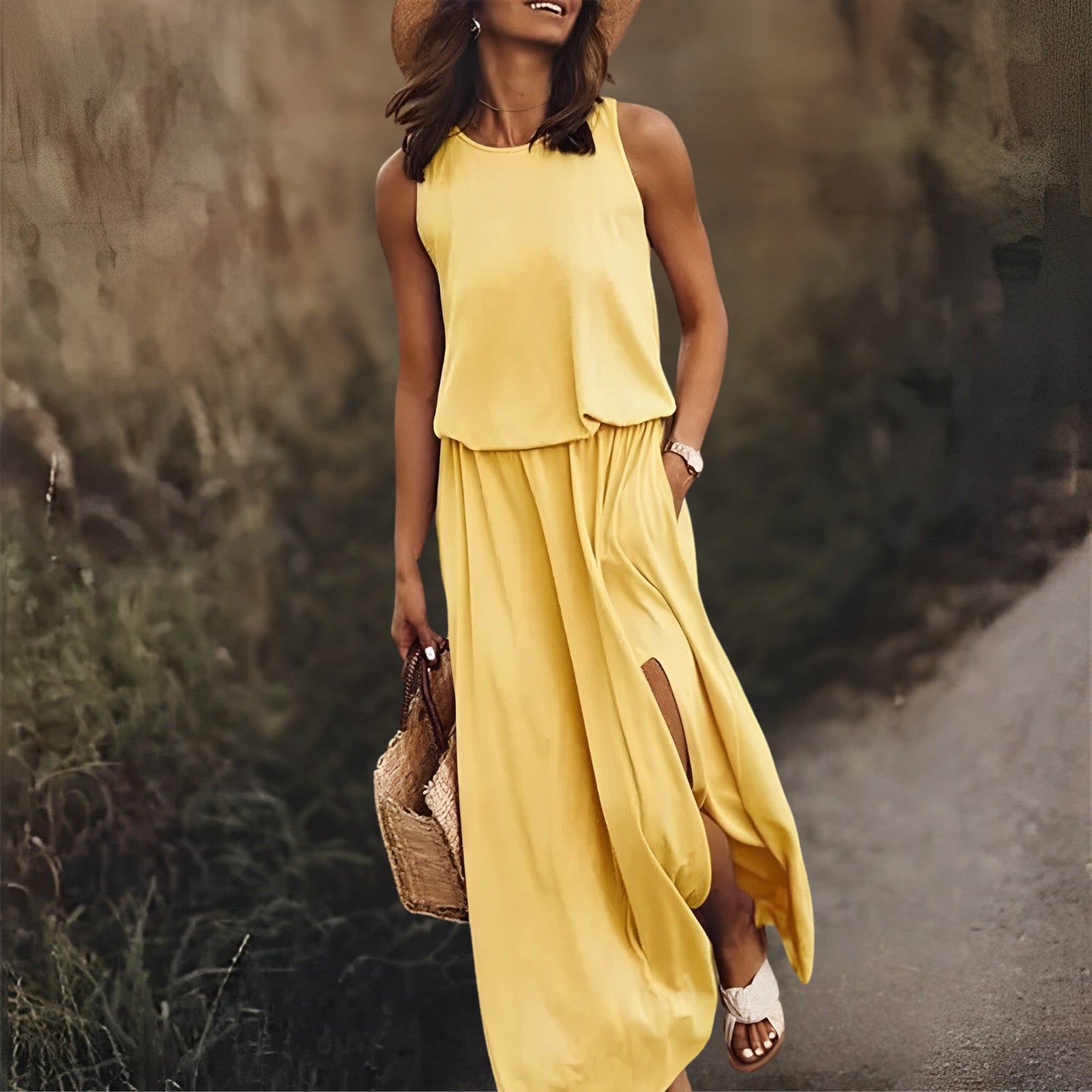 Gretchen | Fließendes, lässiges Maxikleid