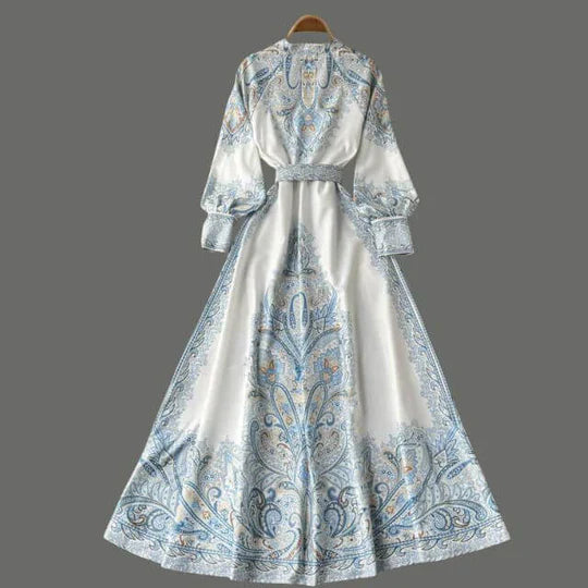 Brunhilde | A-Linien-Kleid mit Blumengürtel
