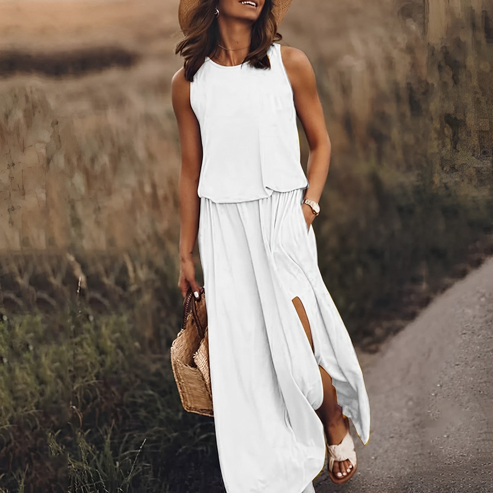 Gretchen | Fließendes, lässiges Maxikleid