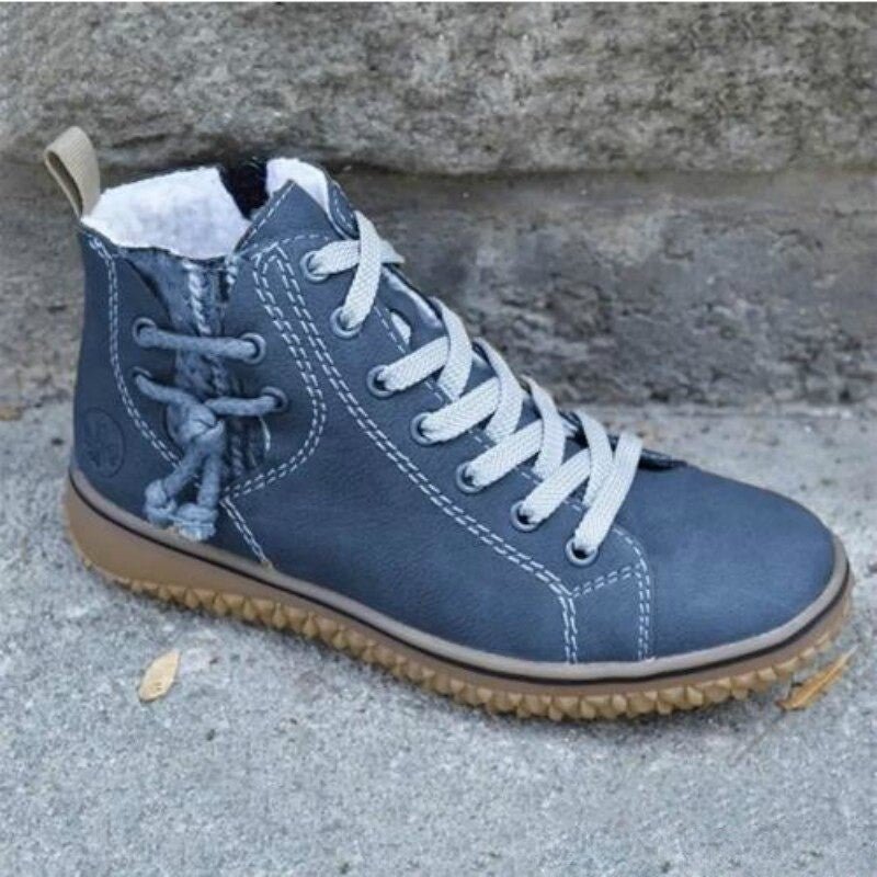 Wasserdichte orthopädische Stiefeletten im Retro-Stil für Damen 