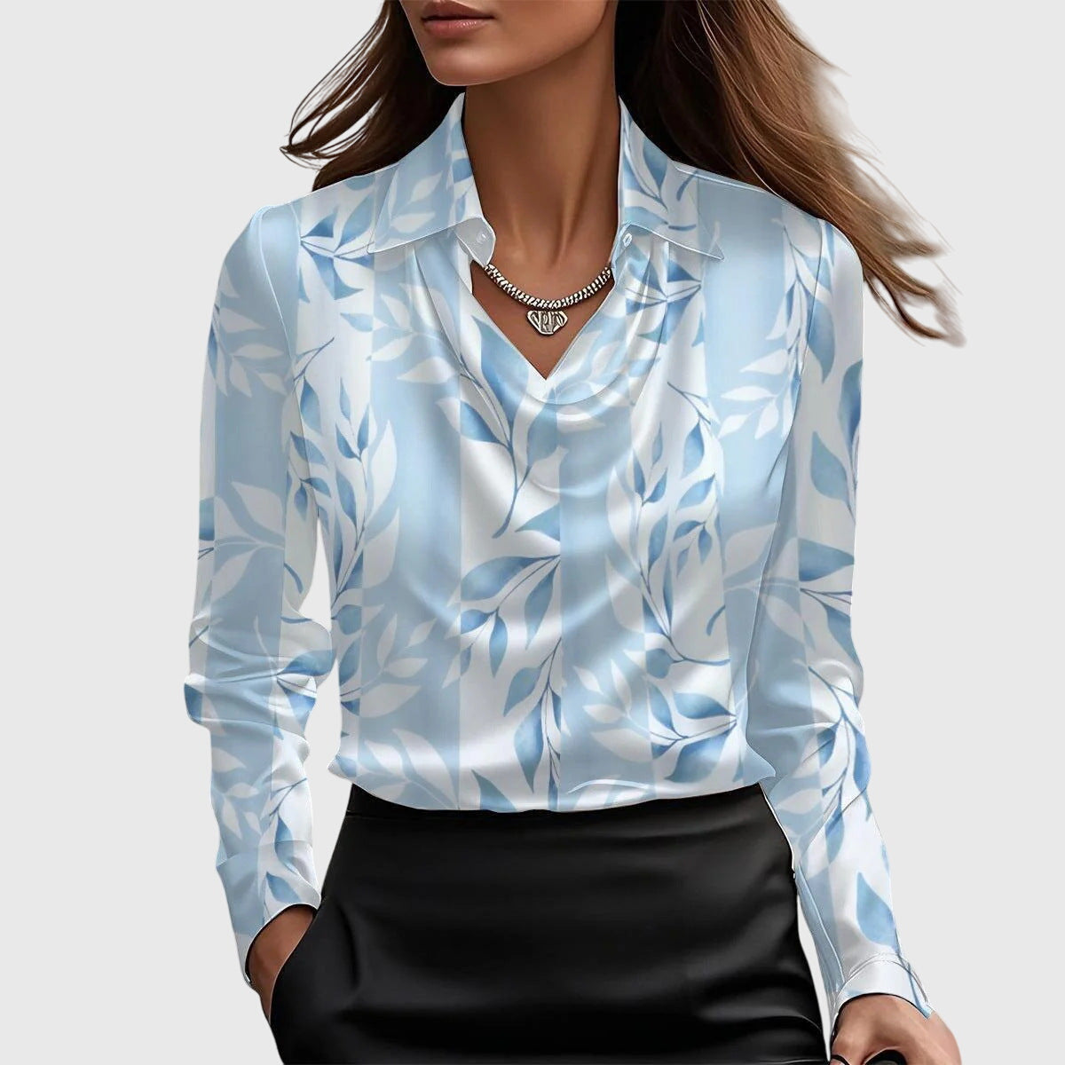 Brooklyn – Elegante Satinbluse 