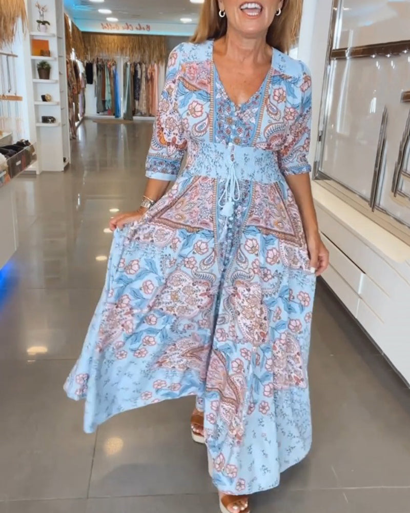 Noreen | Bohemian Flow Maxikleid 