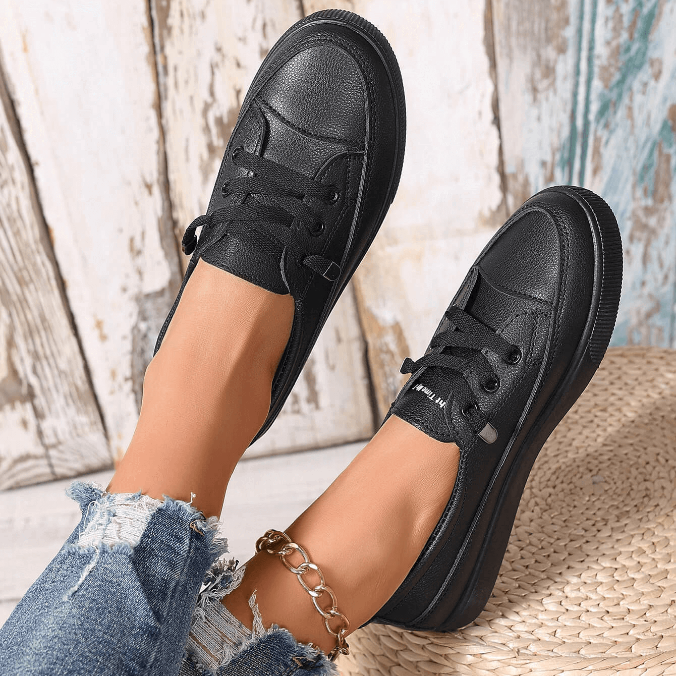 Flache orthopädische Damenschuhe 