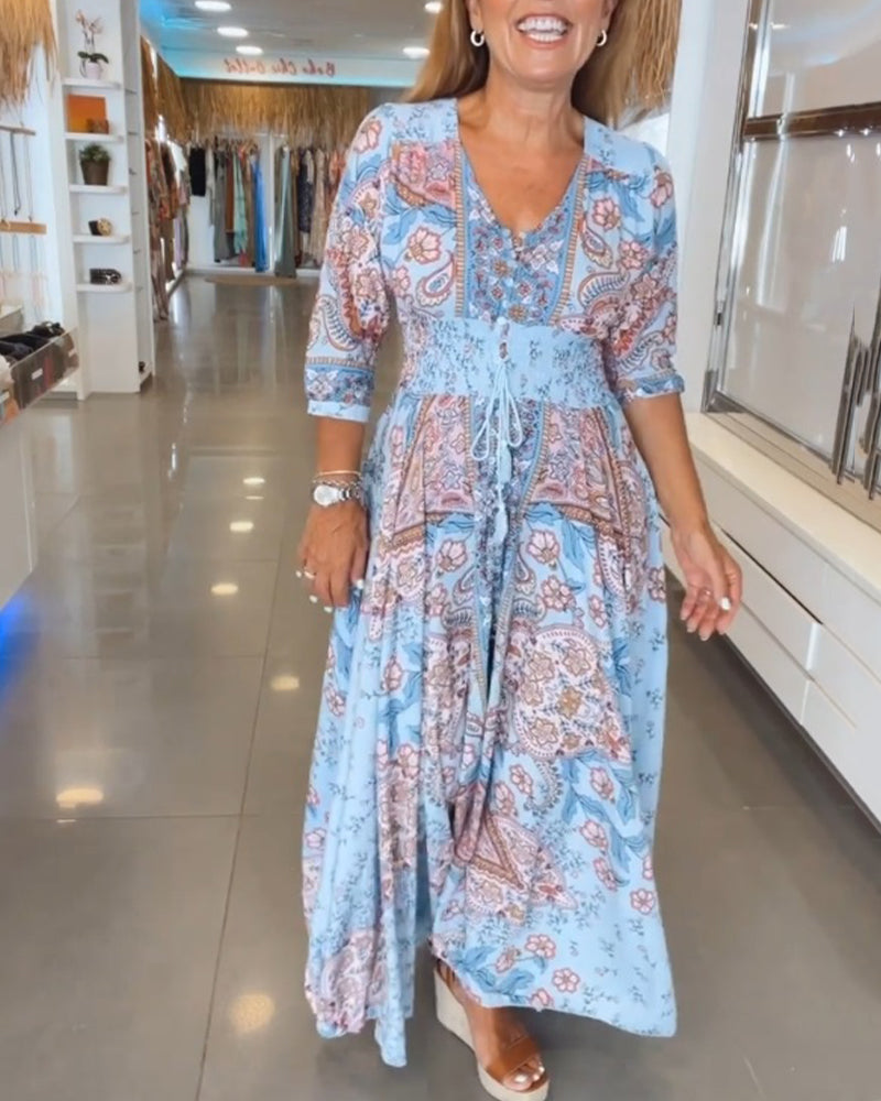 Noreen | Bohemian Flow Maxikleid 