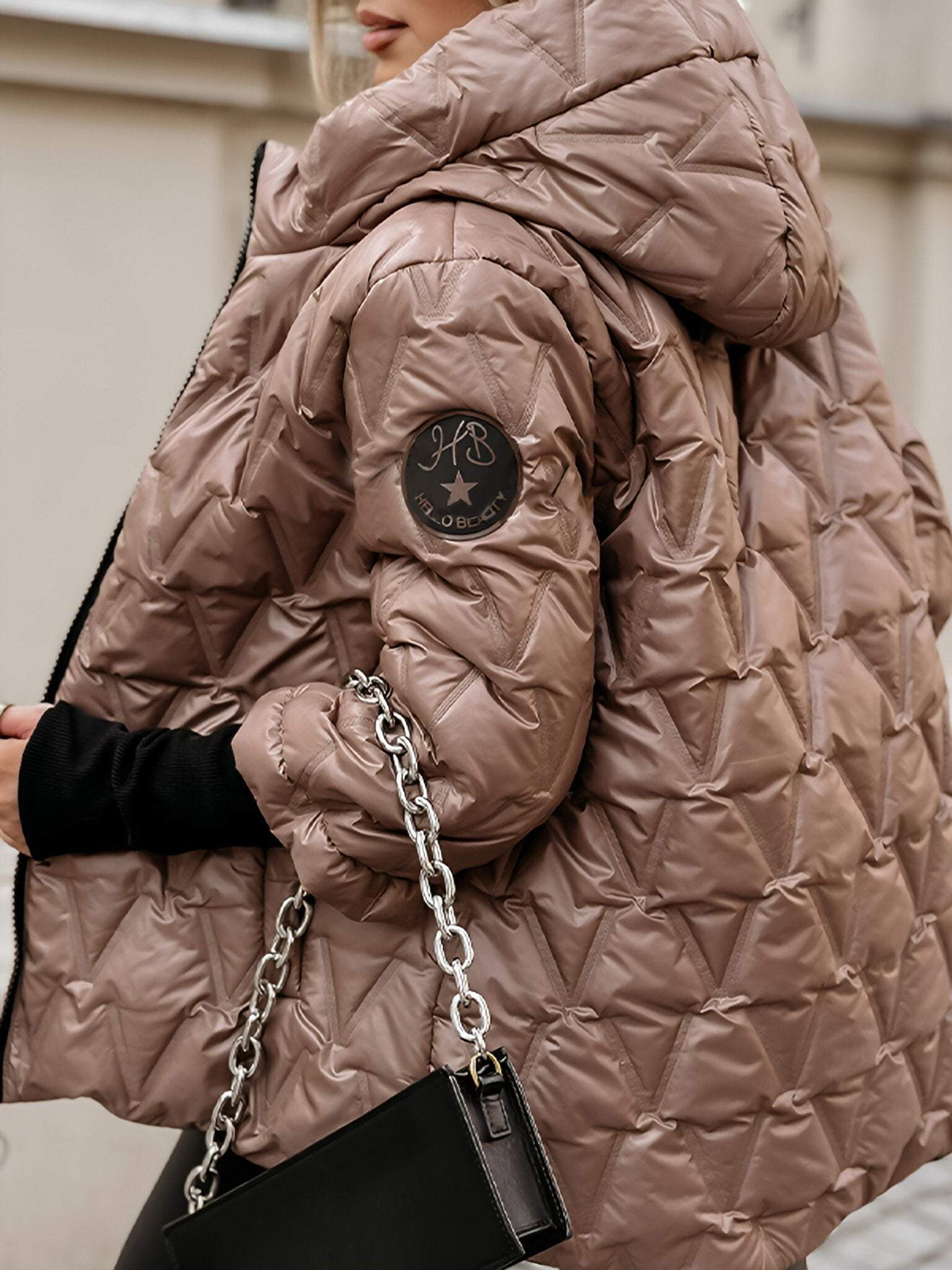 Damen-Kapuzenjacke aus Baumwolle 