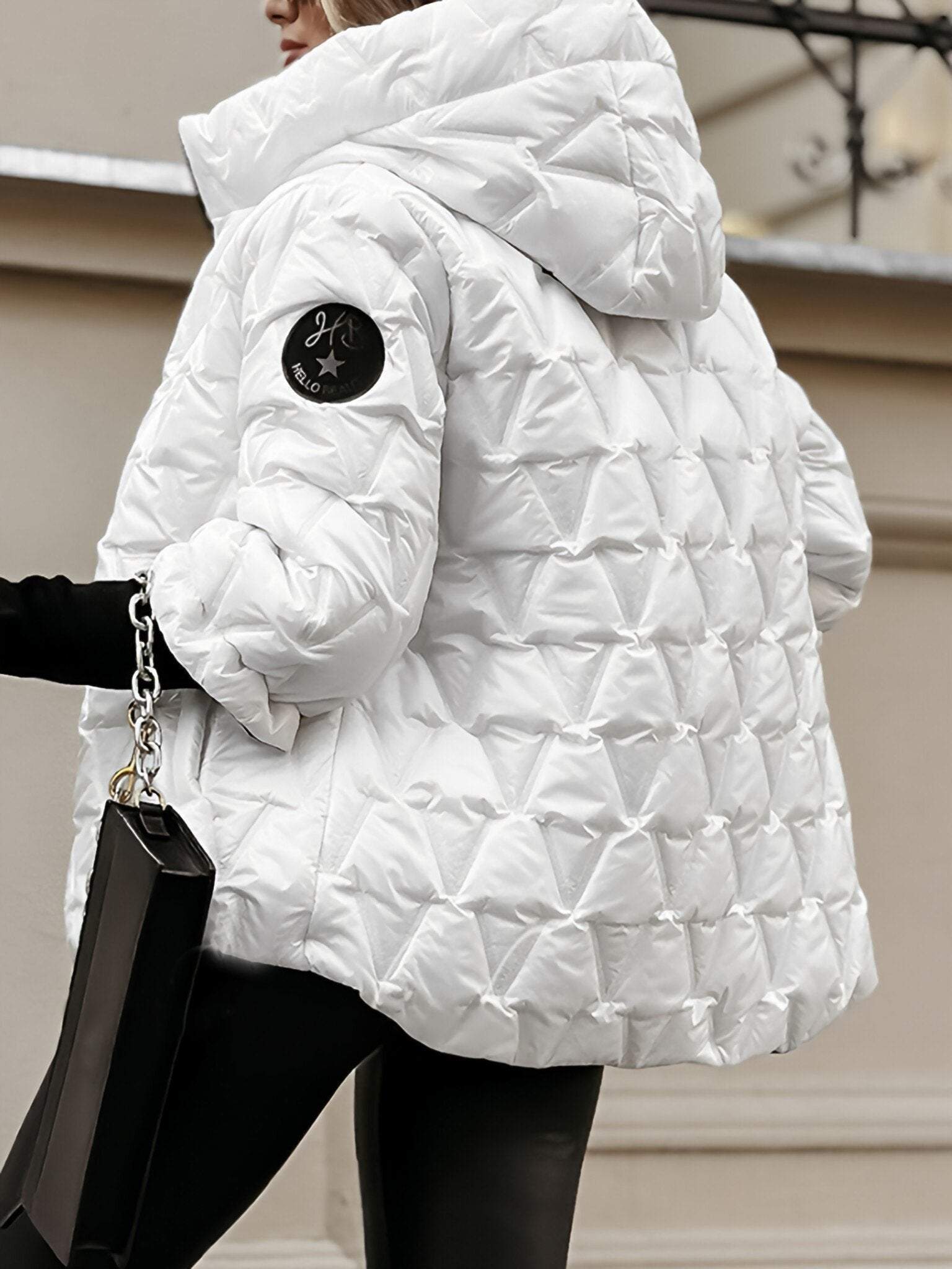 Damen-Kapuzenjacke aus Baumwolle 
