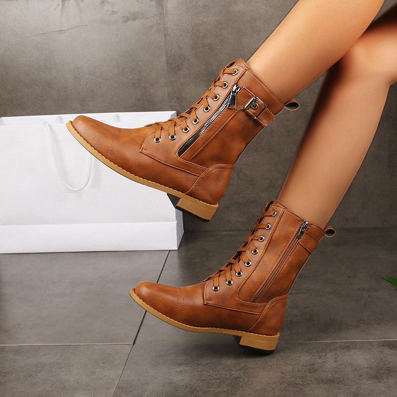 Marie | Damen-Schnürstiefel aus Leder
