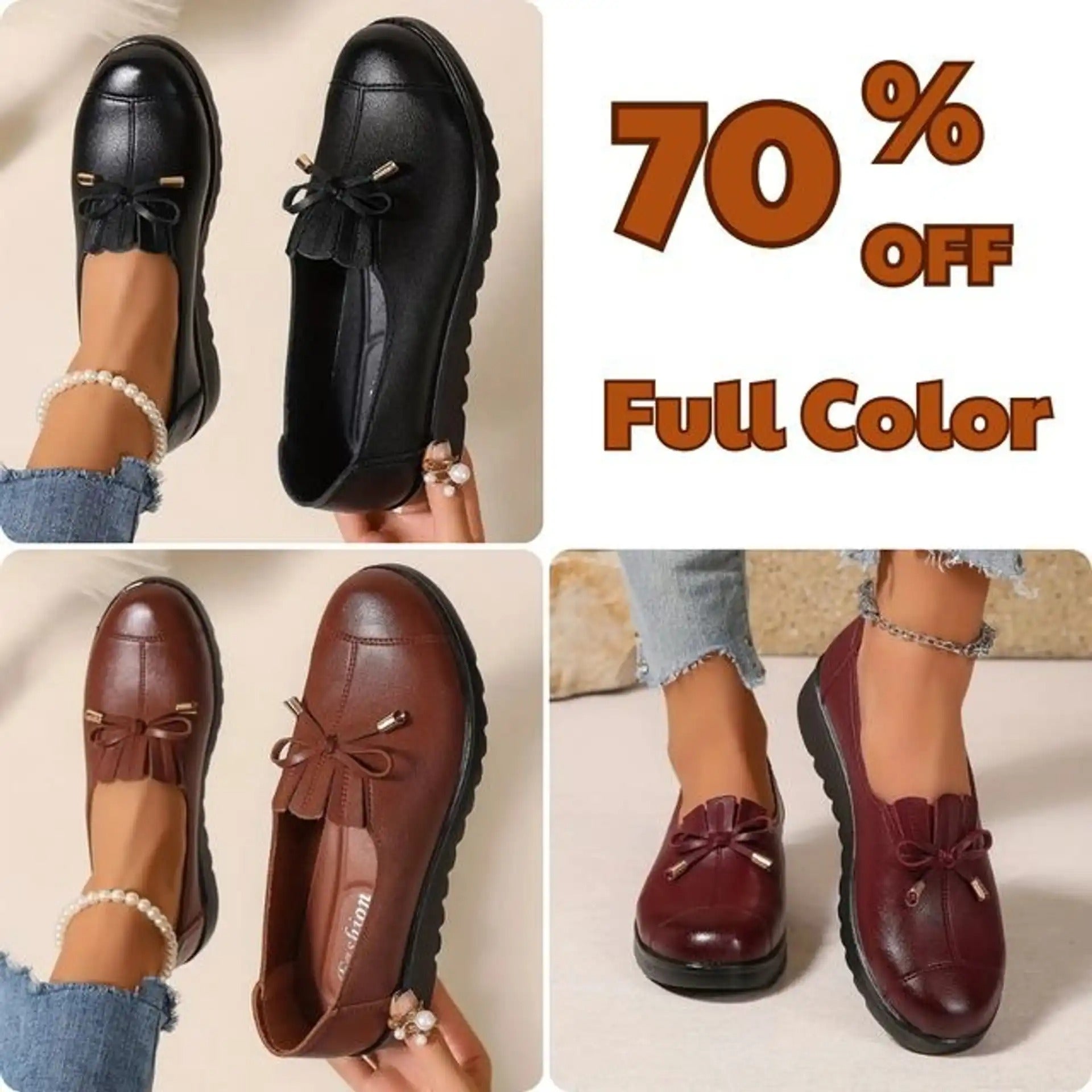 Slip-On-Mokassins für Damen 