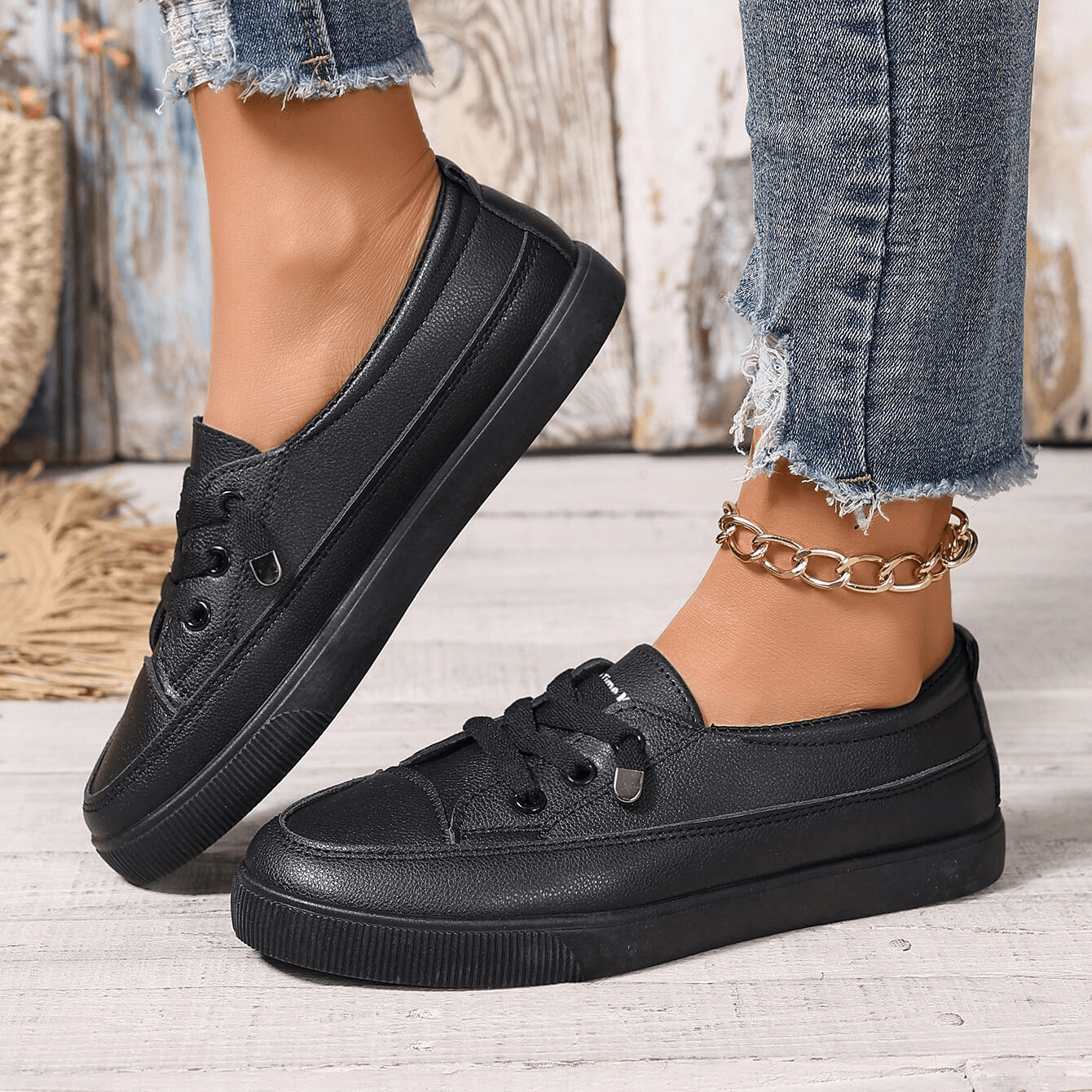 Flache orthopädische Damenschuhe 