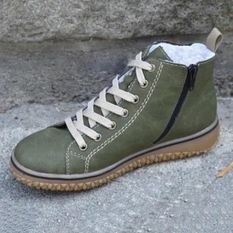 Wasserdichte orthopädische Stiefeletten im Retro-Stil für Damen 