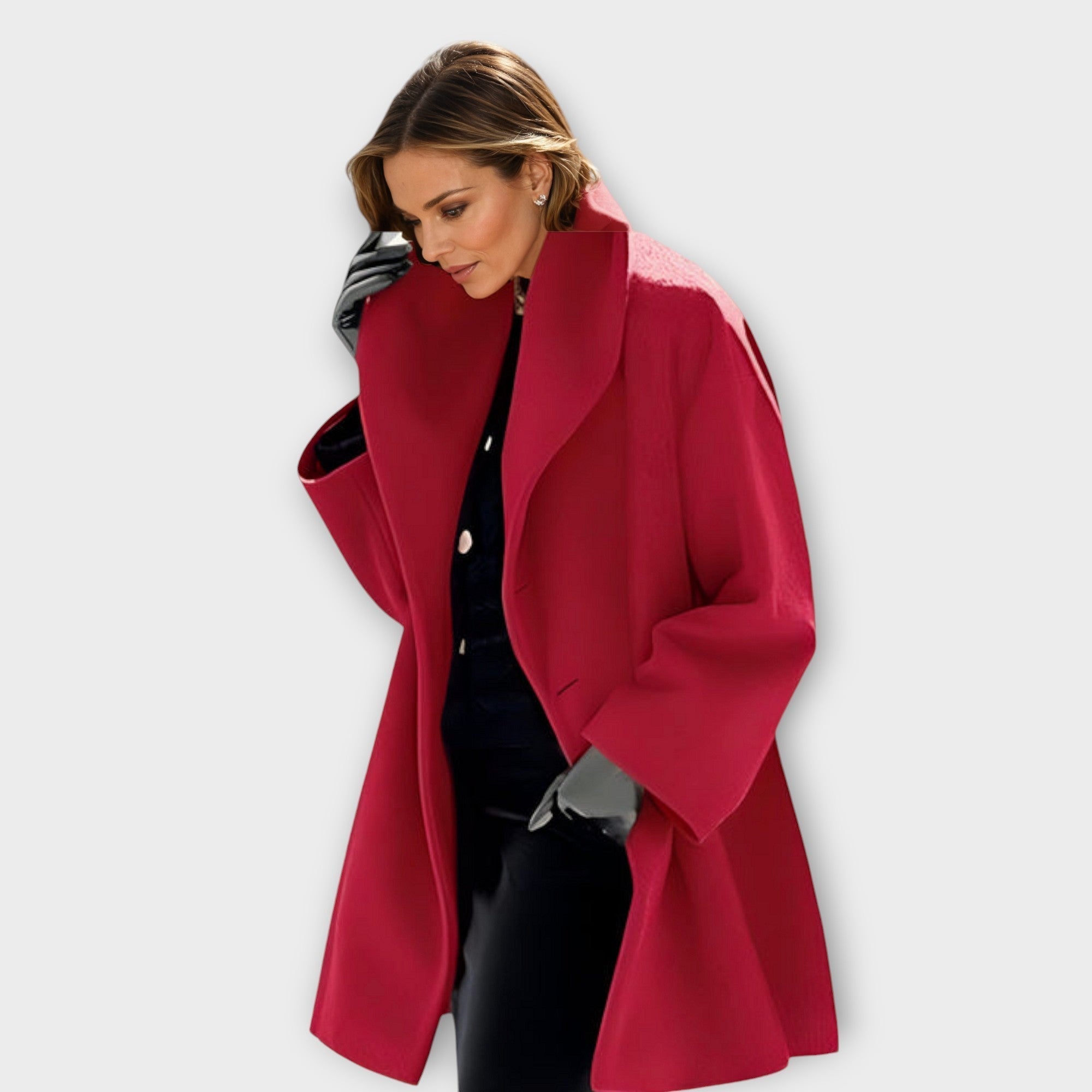 Sofia | Eleganter Wollmantel für Herbst &amp; Winter 