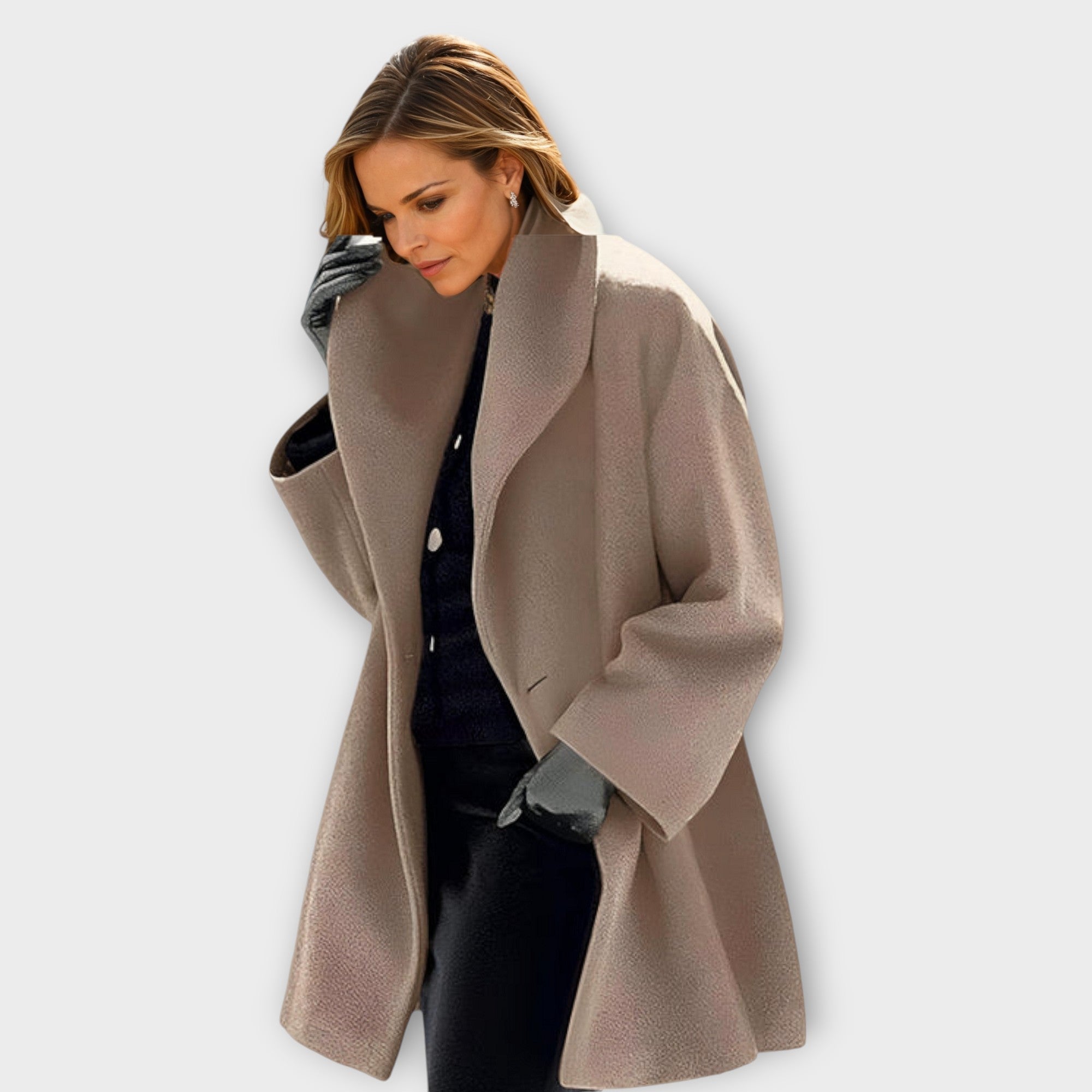 Sofia | Eleganter Wollmantel für Herbst &amp; Winter 