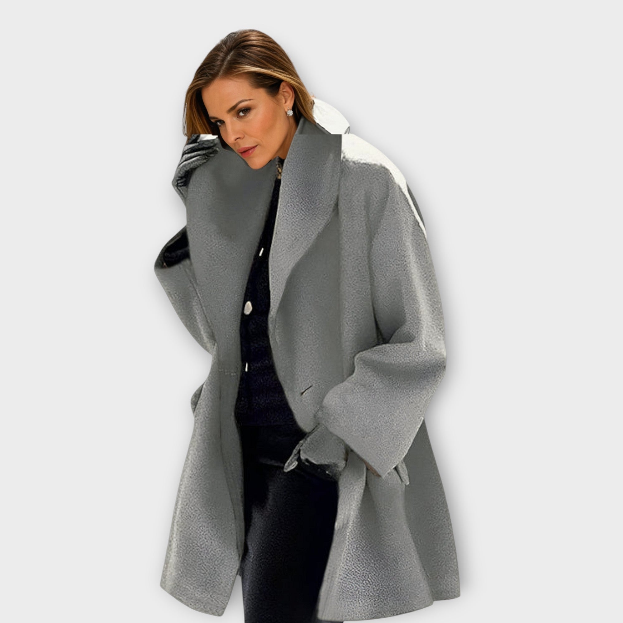 Sofia | Eleganter Wollmantel für Herbst &amp; Winter 
