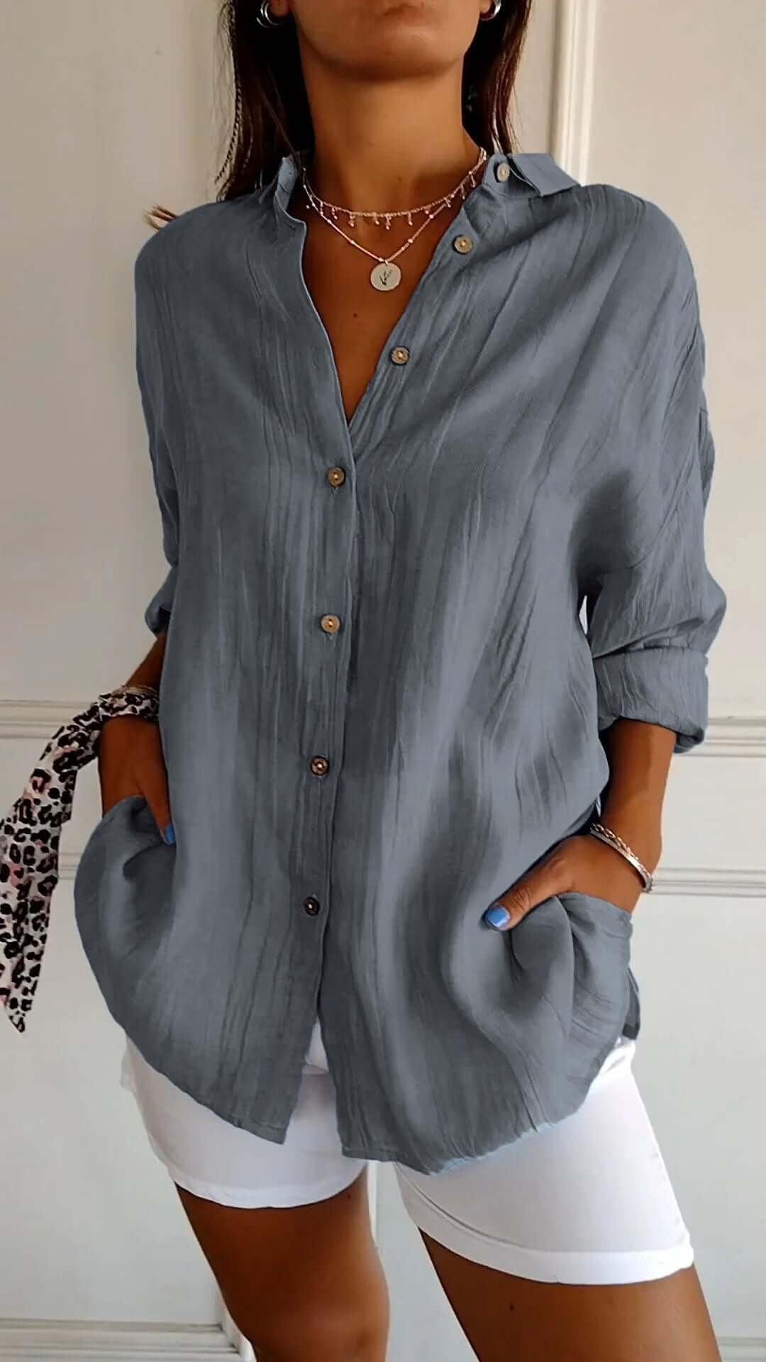 Fenrika | Plissierte Charm-Bluse