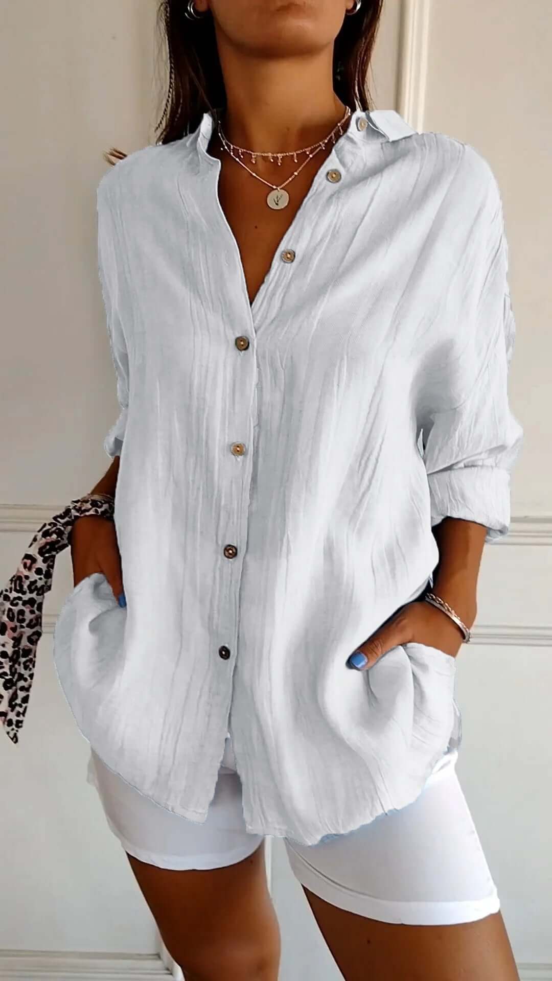 Fenrika | Plissierte Charm-Bluse
