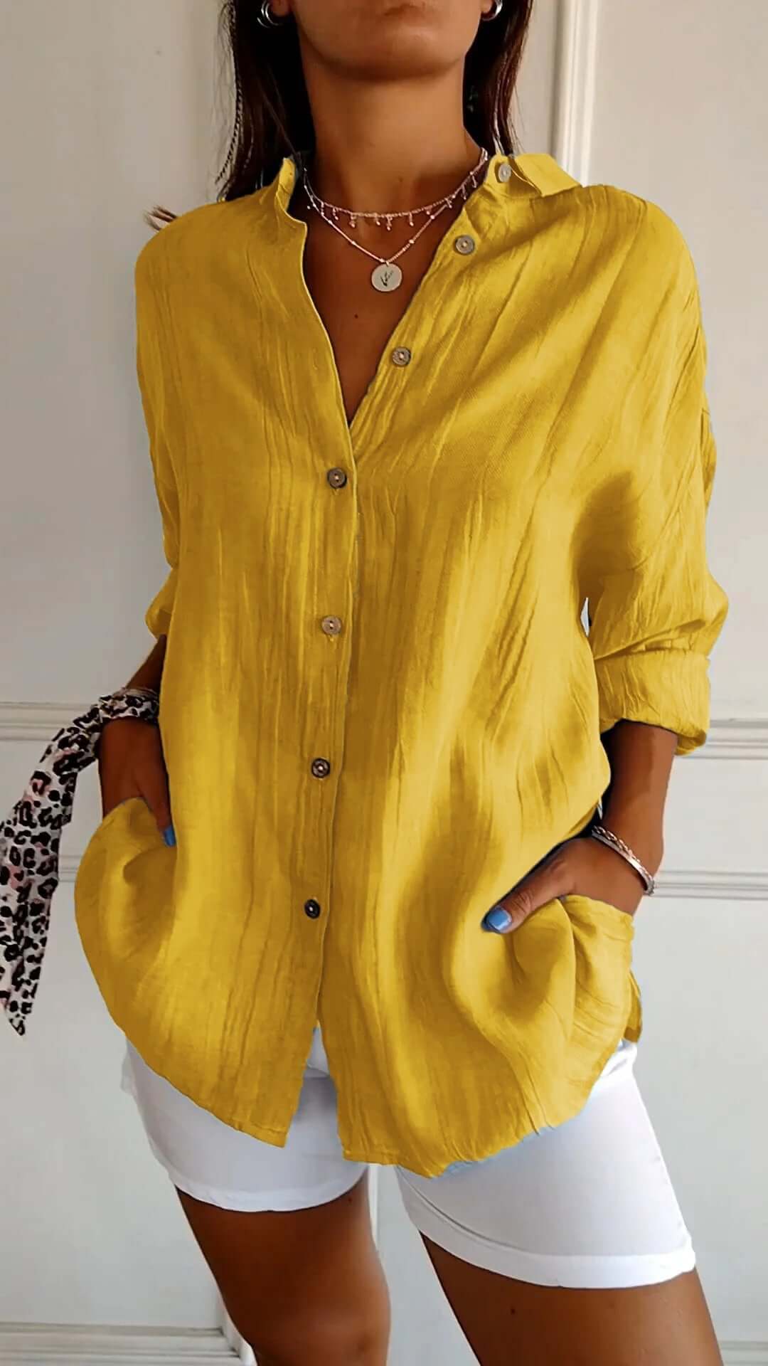 Fenrika | Plissierte Charm-Bluse