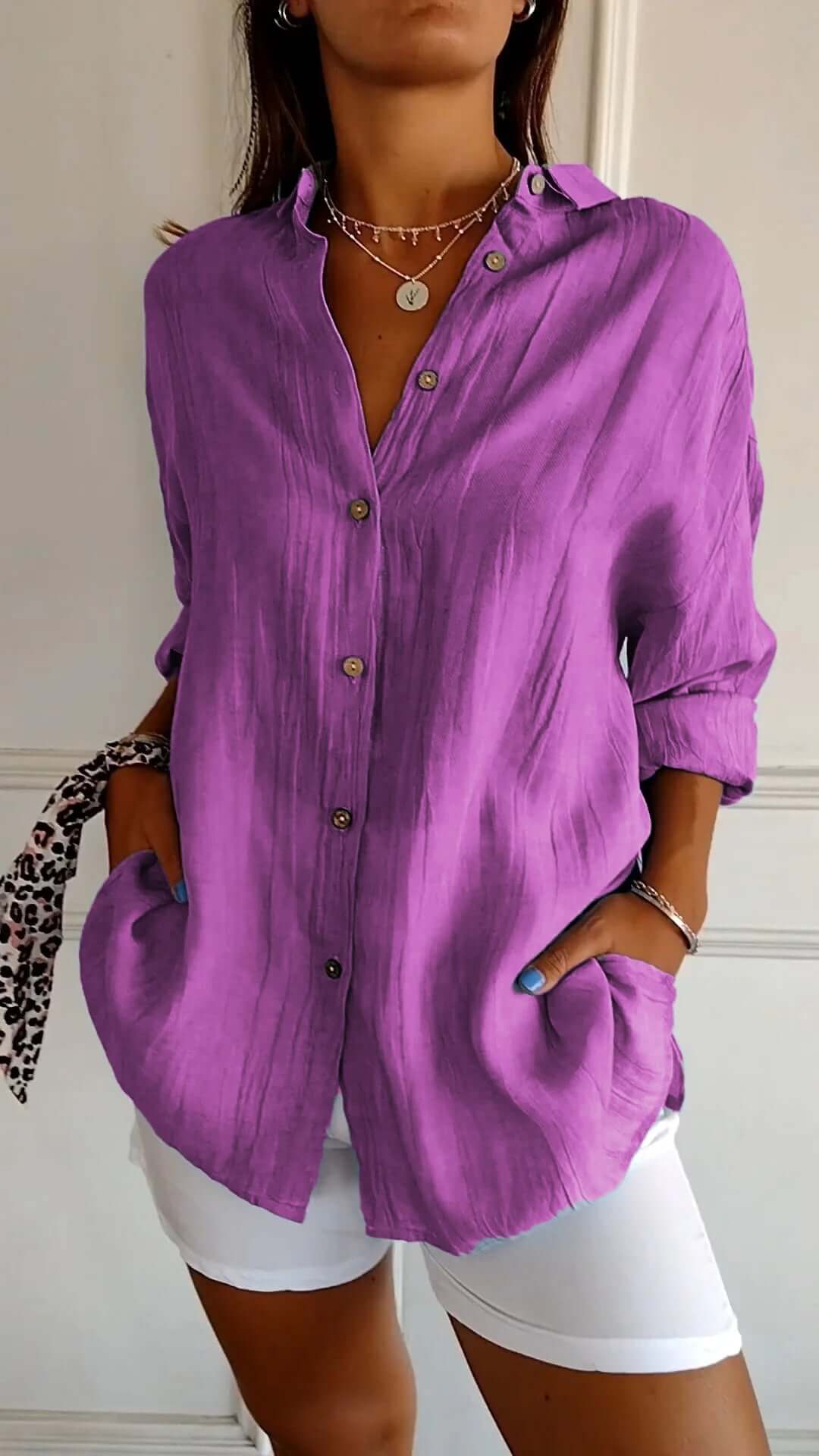 Fenrika | Plissierte Charm-Bluse