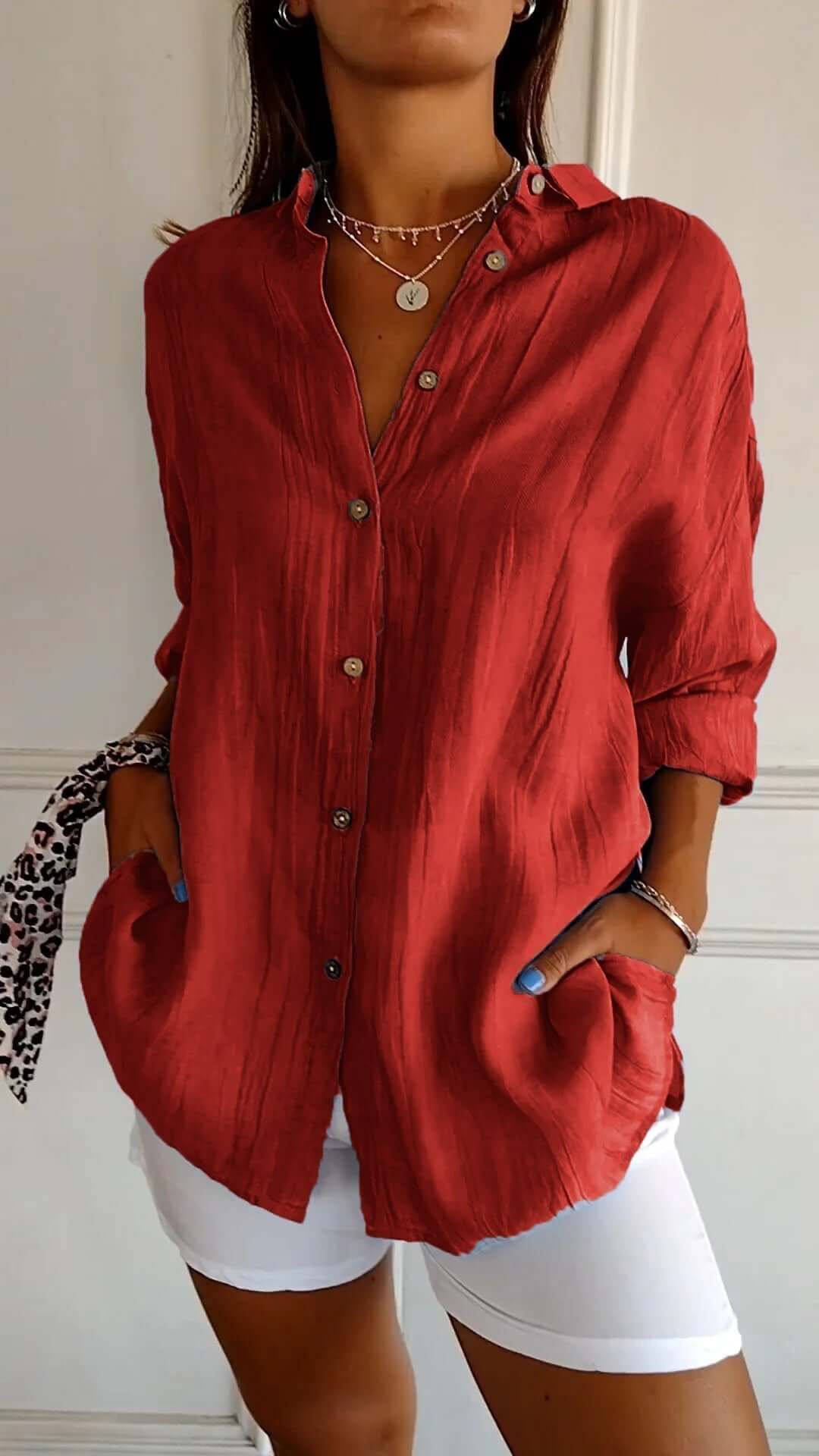 Fenrika | Plissierte Charm-Bluse