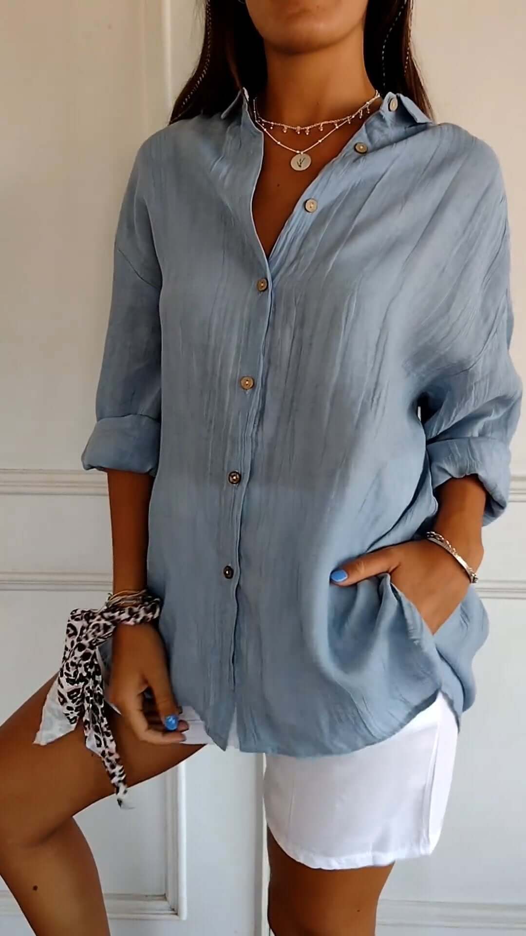 Fenrika | Plissierte Charm-Bluse