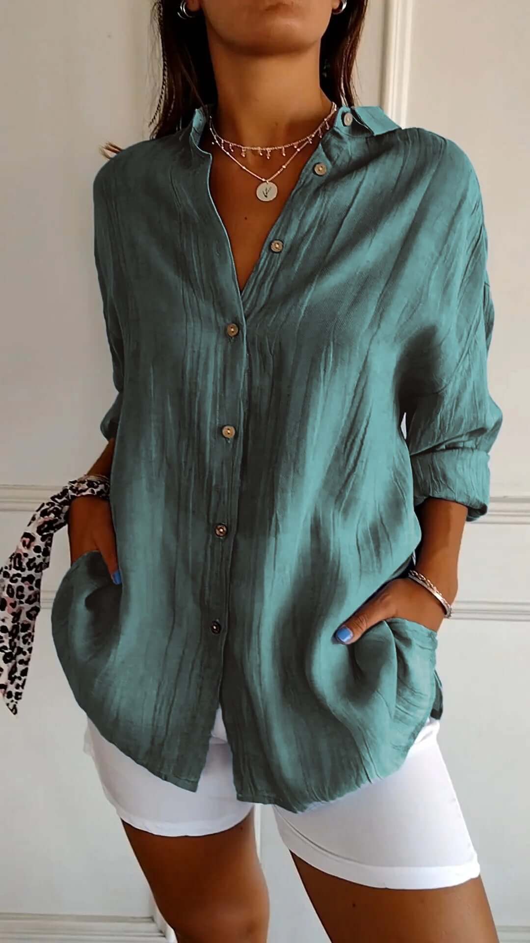 Fenrika | Plissierte Charm-Bluse