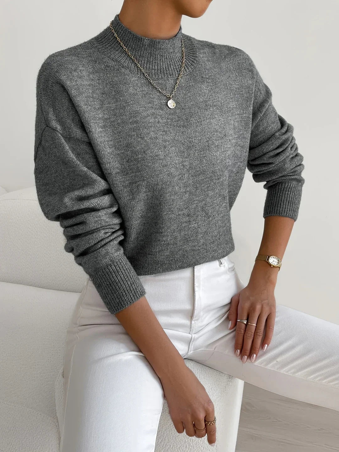 Lena | Eleganter Rollkragenpullover 