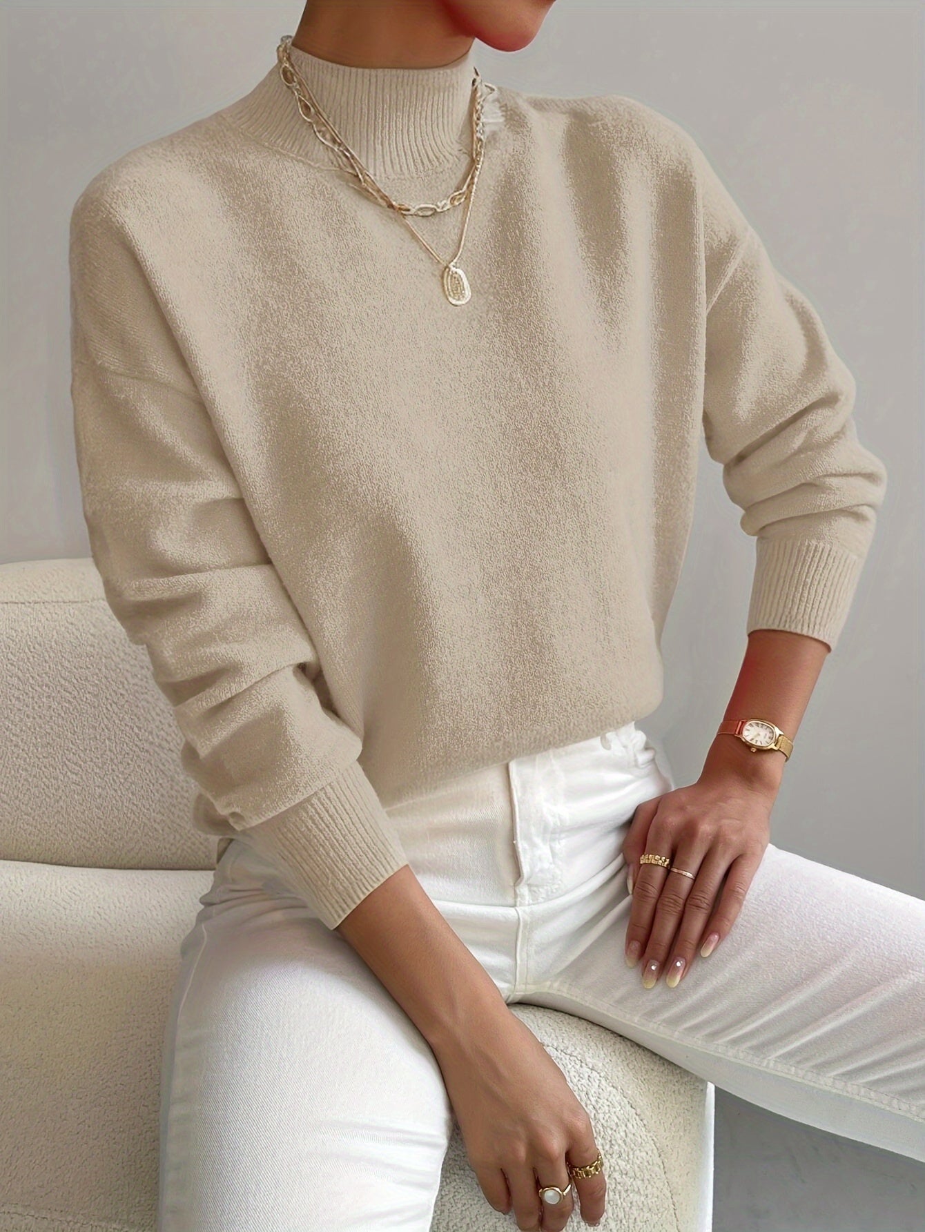 Lena | Eleganter Rollkragenpullover 