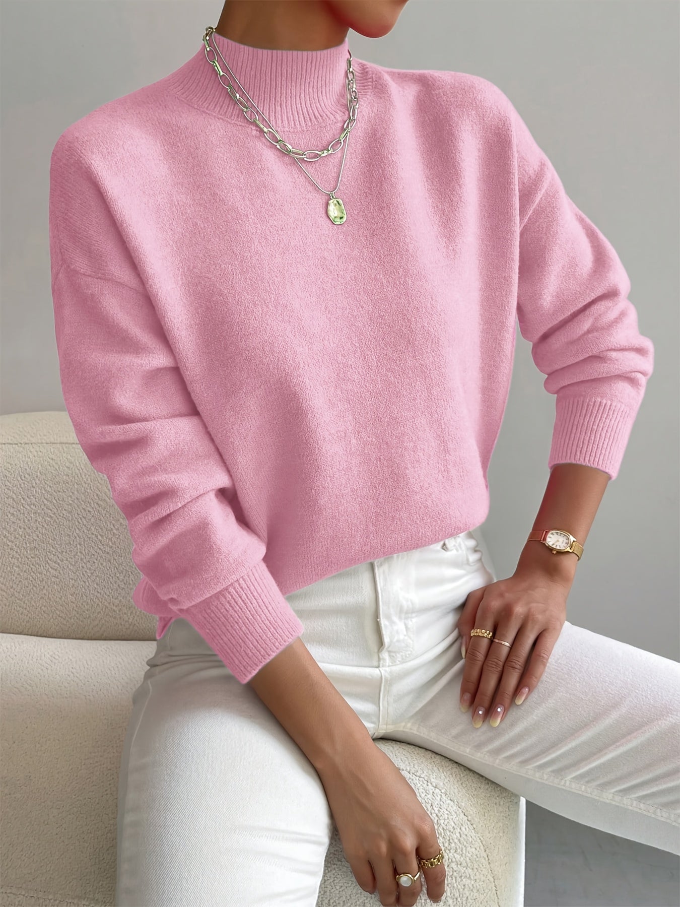 Lena | Eleganter Rollkragenpullover 