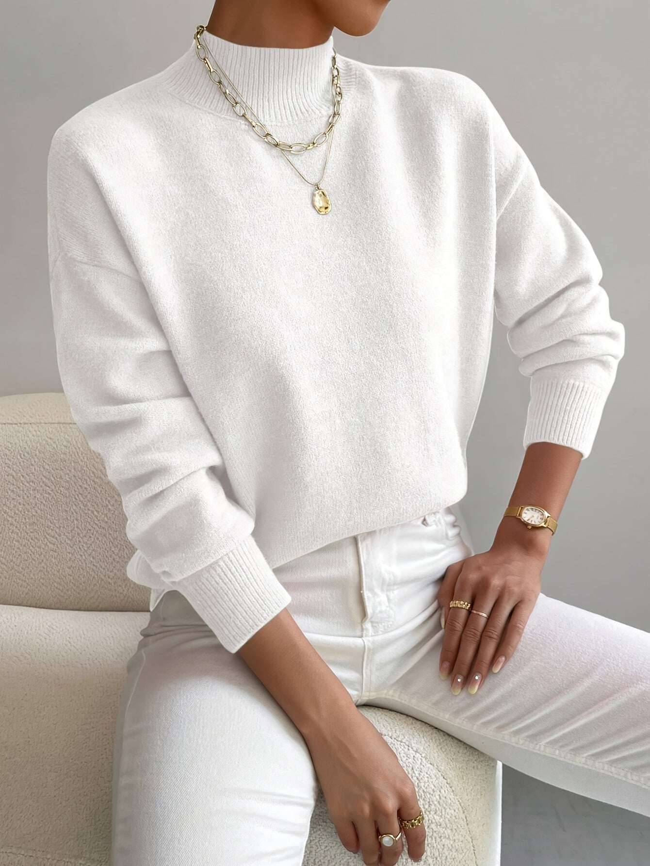 Lena | Eleganter Rollkragenpullover 