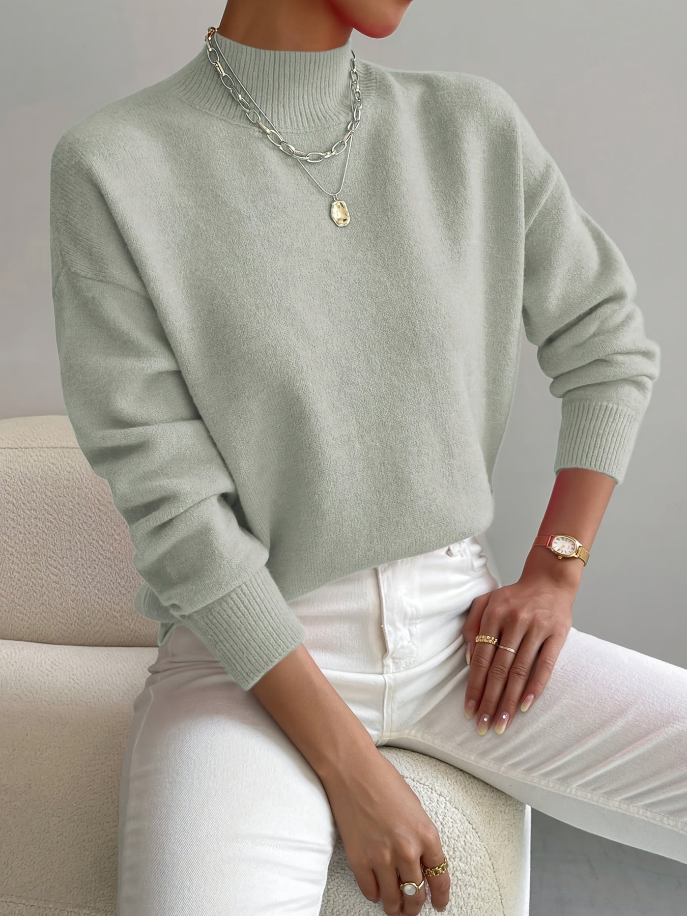Lena | Eleganter Rollkragenpullover 