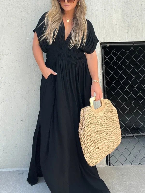 Gesmoktes Maxikleid