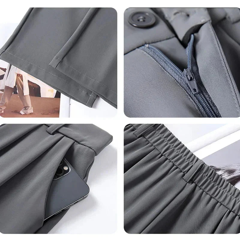 Elanvia | Hose mit hohem Bund und weitem Bein