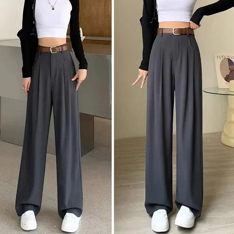 Elanvia | Hose mit hohem Bund und weitem Bein