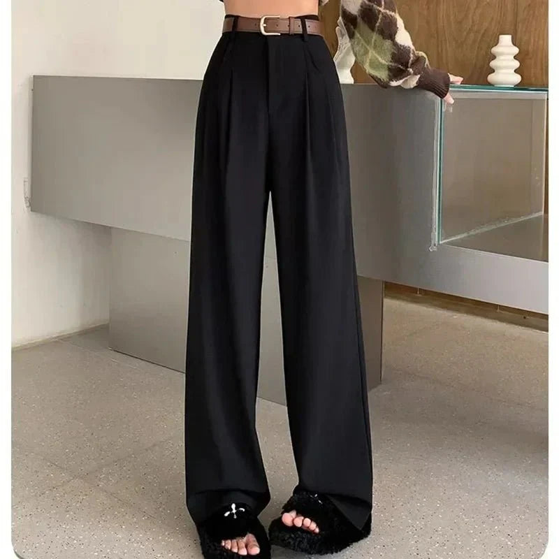 Elanvia | Hose mit hohem Bund und weitem Bein