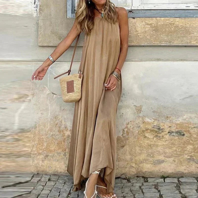 Hollis | Leichtes ärmelloses Maxikleid