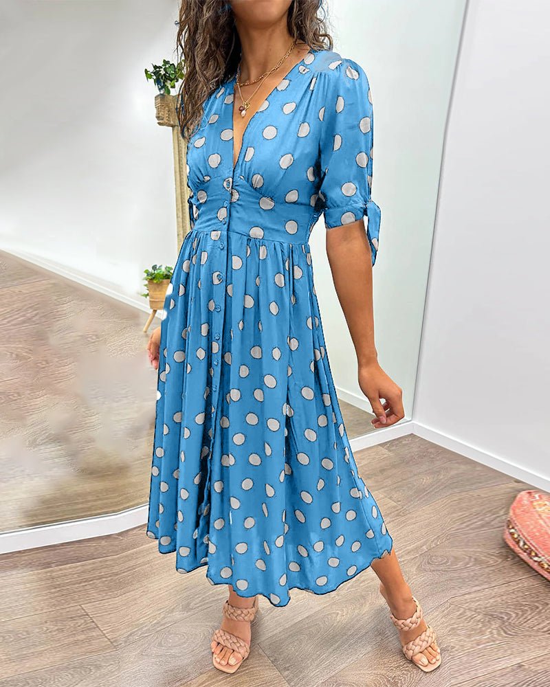 Orla | Schickes Midikleid mit Polka Dots