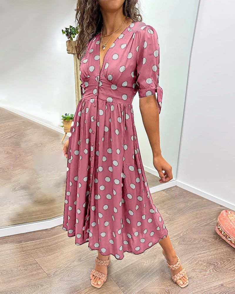 Orla | Schickes Midikleid mit Polka Dots