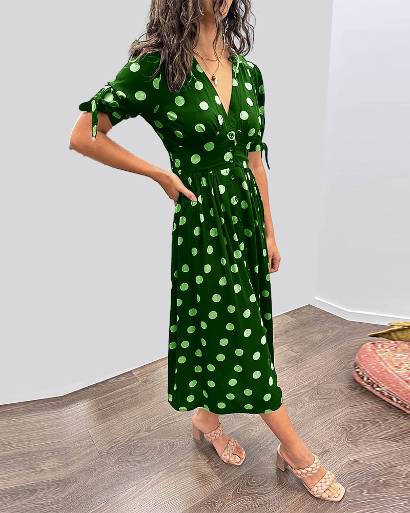 Orla | Schickes Midikleid mit Polka Dots