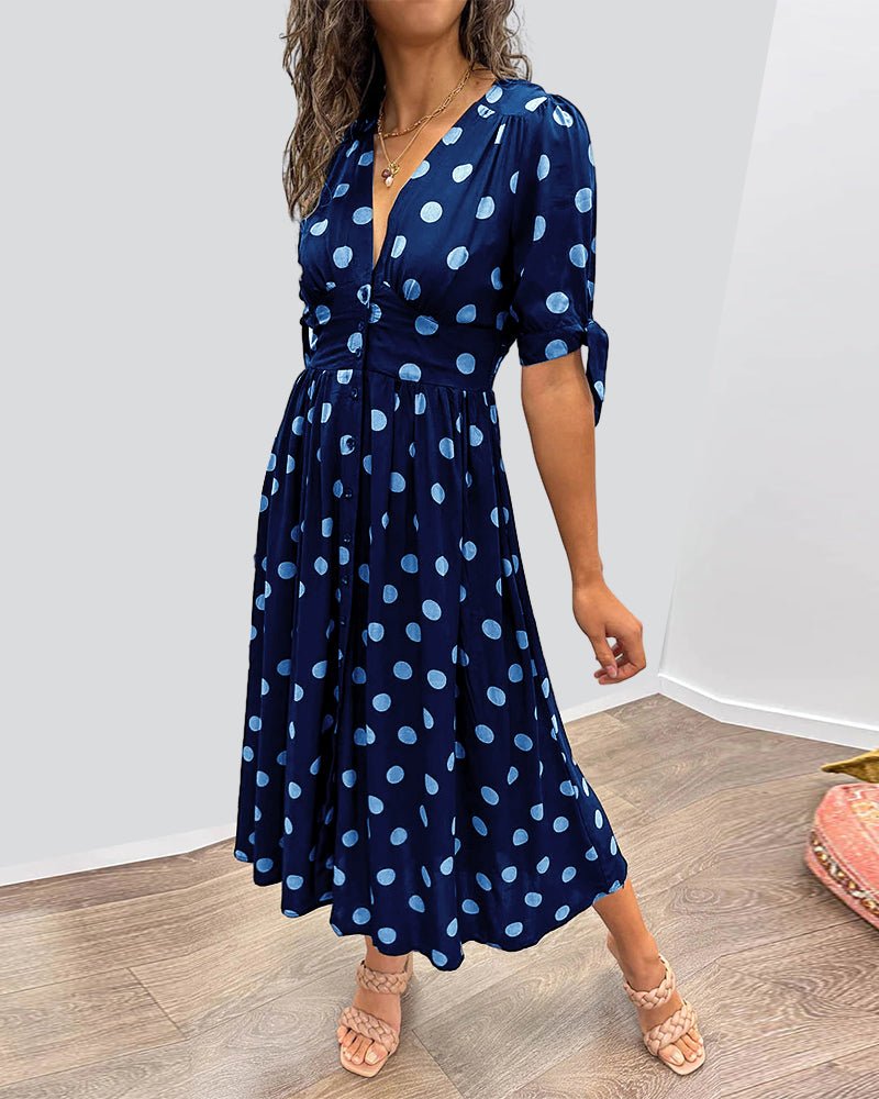 Orla | Schickes Midikleid mit Polka Dots