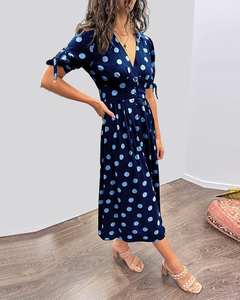 Orla | Schickes Midikleid mit Polka Dots