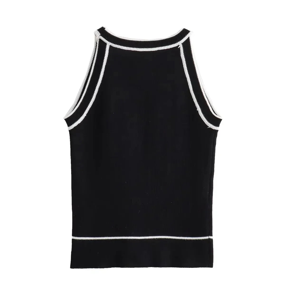 Taleira | Elegant geformtes Strick-Tanktop
