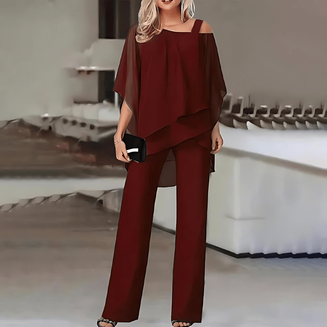 Elvire | Off-Shoulder-Top und Hosen-Set