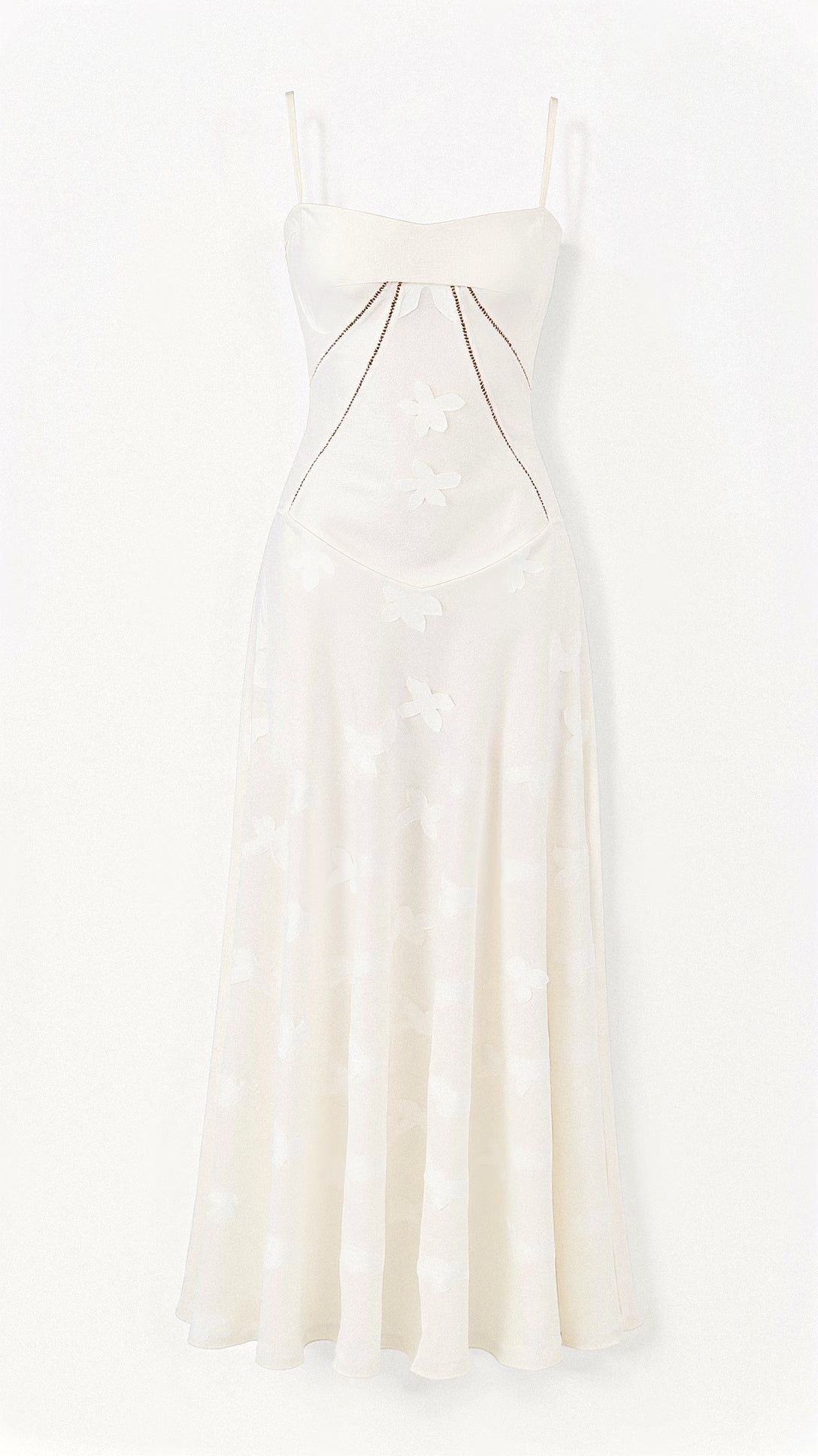 Elunara | Transparentes Maxikleid mit Blumenmuster