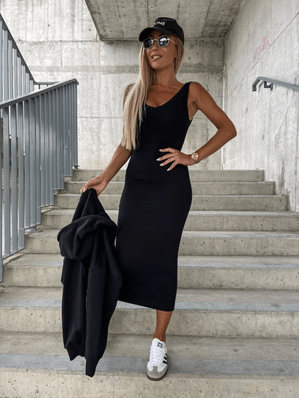 Evandra | Lagen-Strick- und Kleid-Set