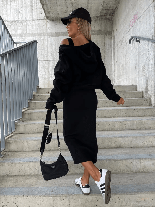 Evandra | Lagen-Strick- und Kleid-Set
